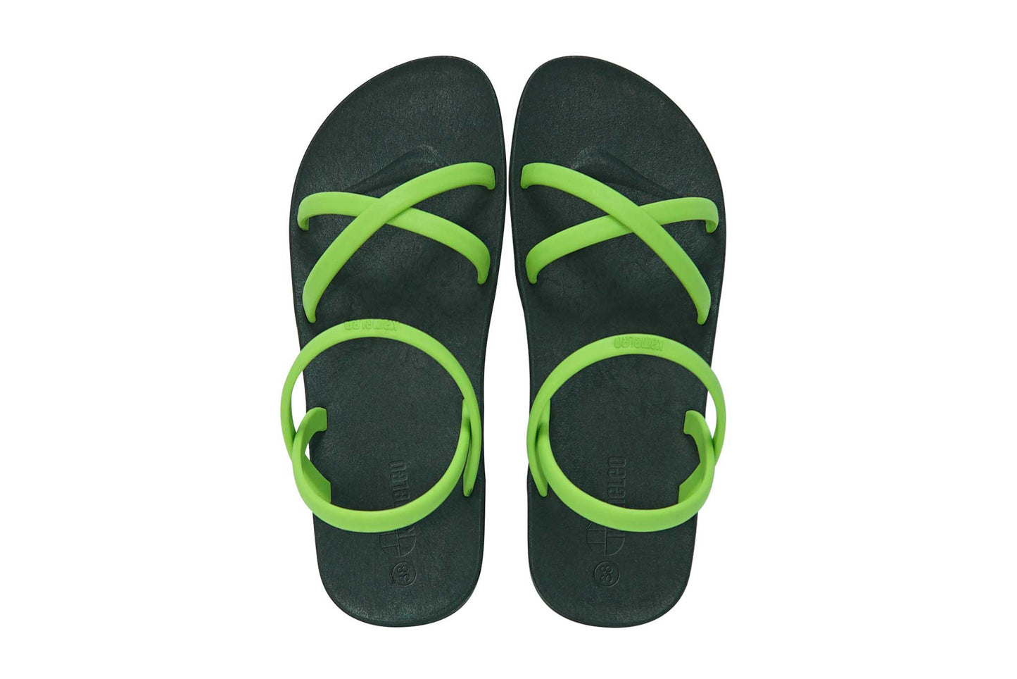Cross Slim Black Sole Lime Strap