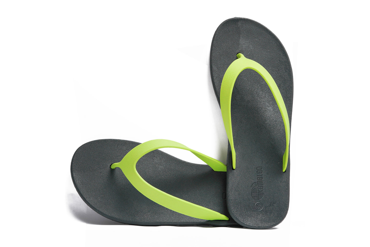 Flippy Black Sole Lime Strap