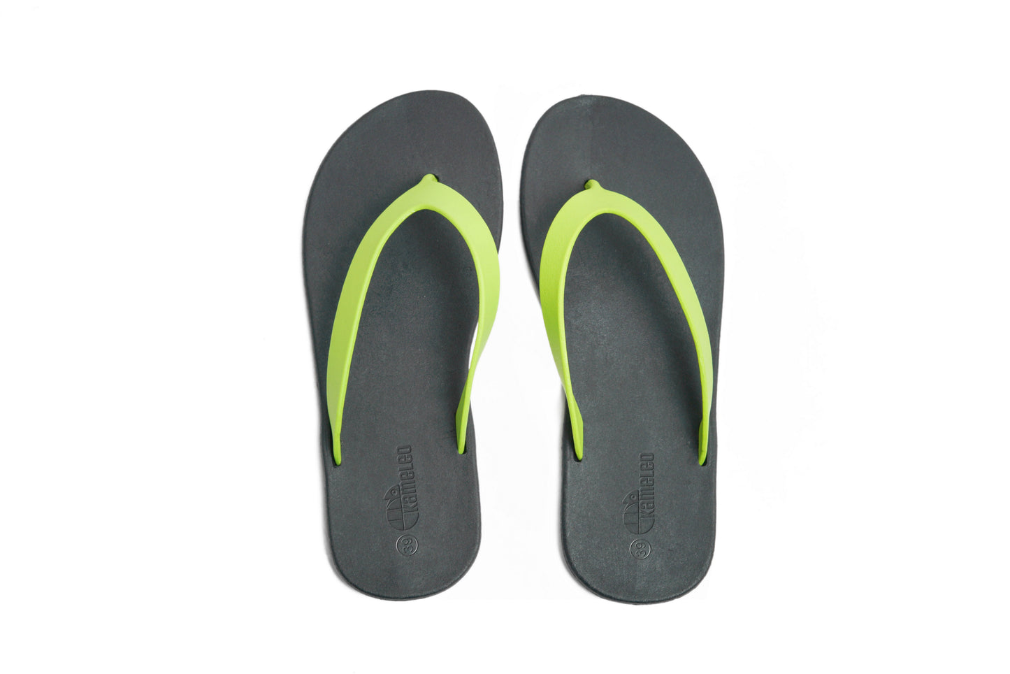 Flippy Black Sole Lime Strap