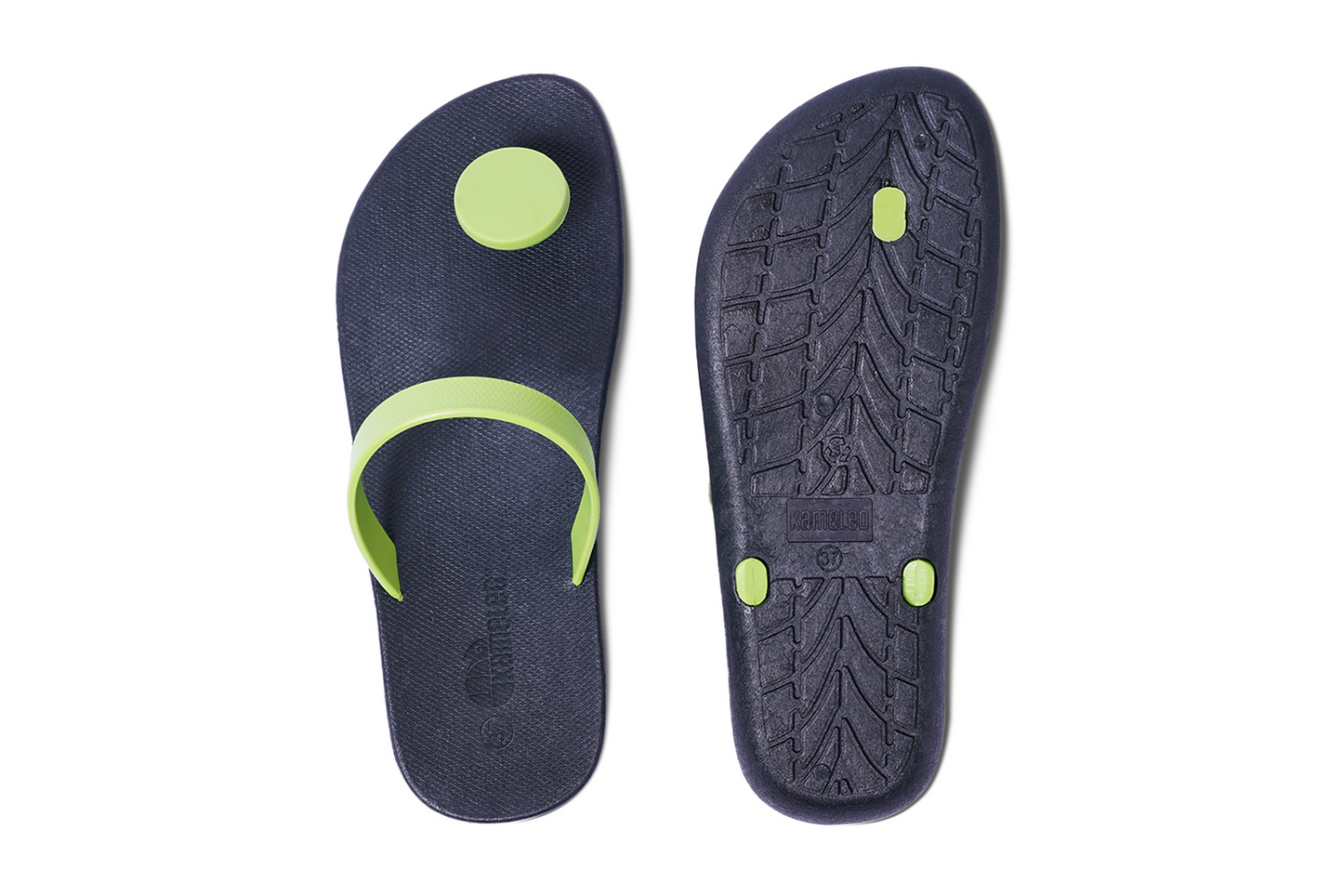 Poppi Dot Black Sole Lime Strap