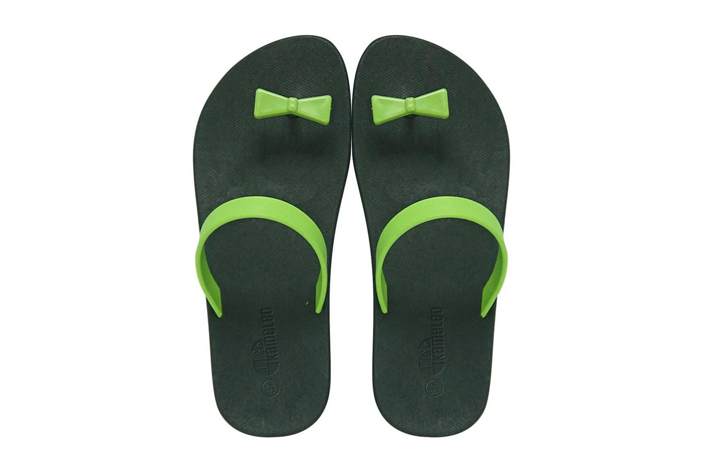 Poppi Bow Black Sole Lime Strap