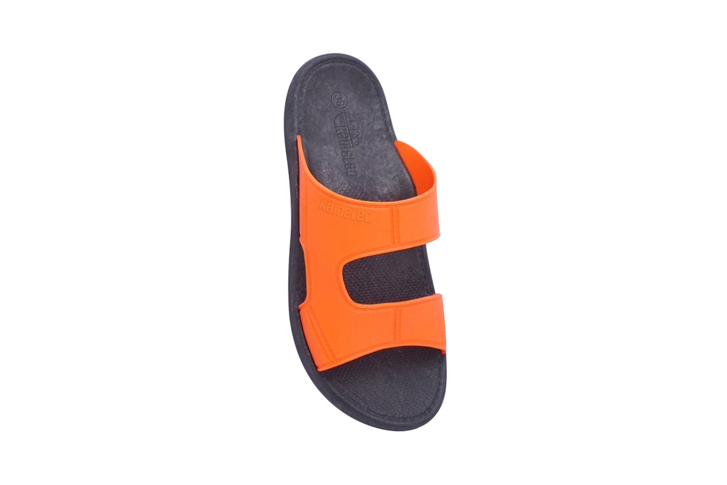 Harvey Black Sole Orange Strap