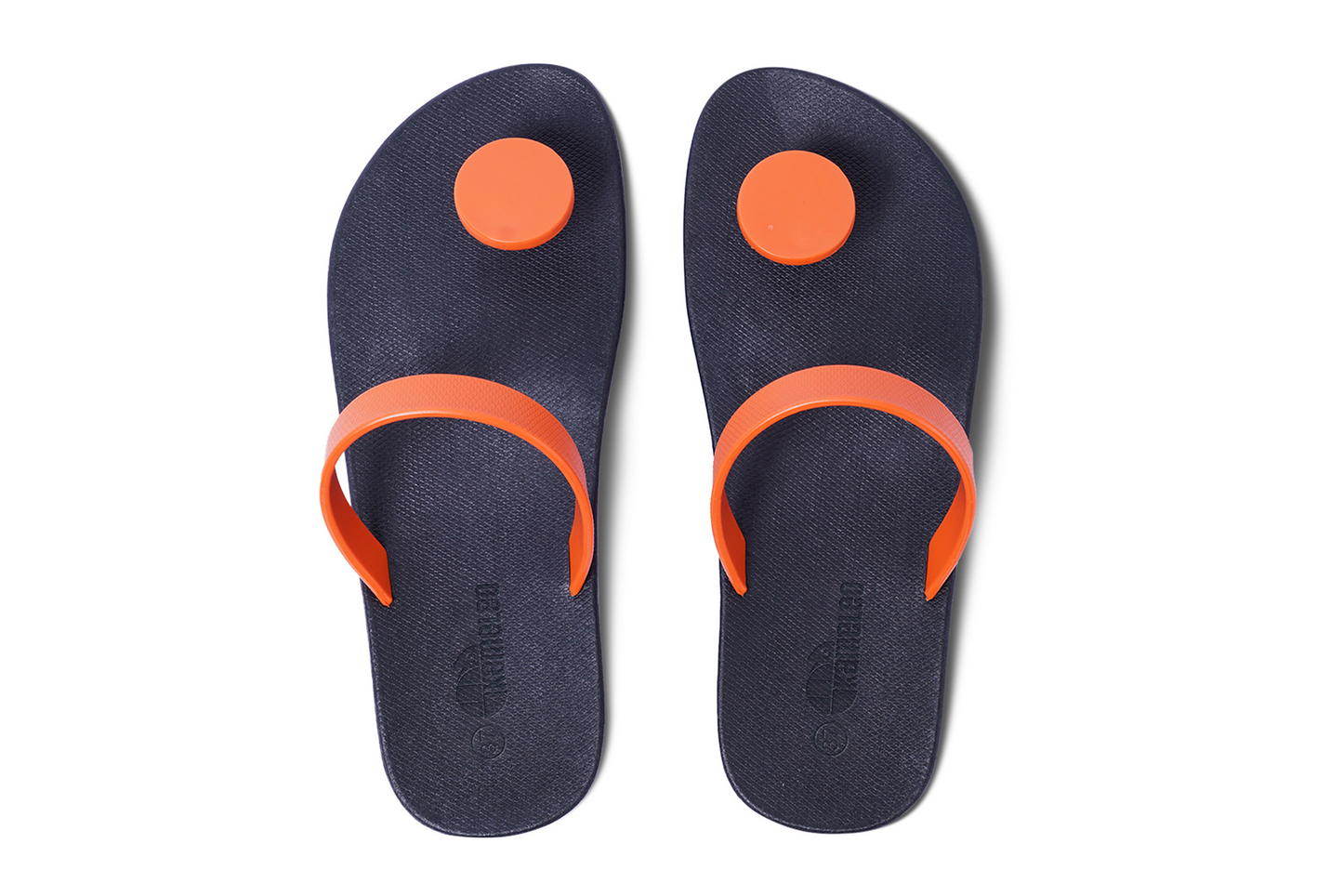 Poppi Dot Black Sole Orange Strap
