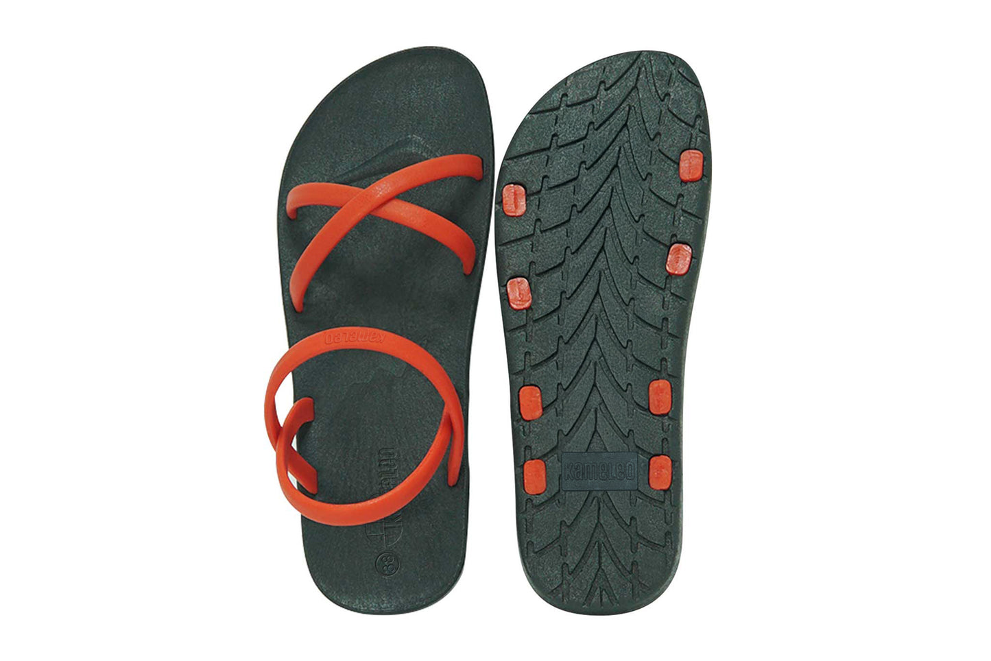 Cross Slim Black Sole Red Strap