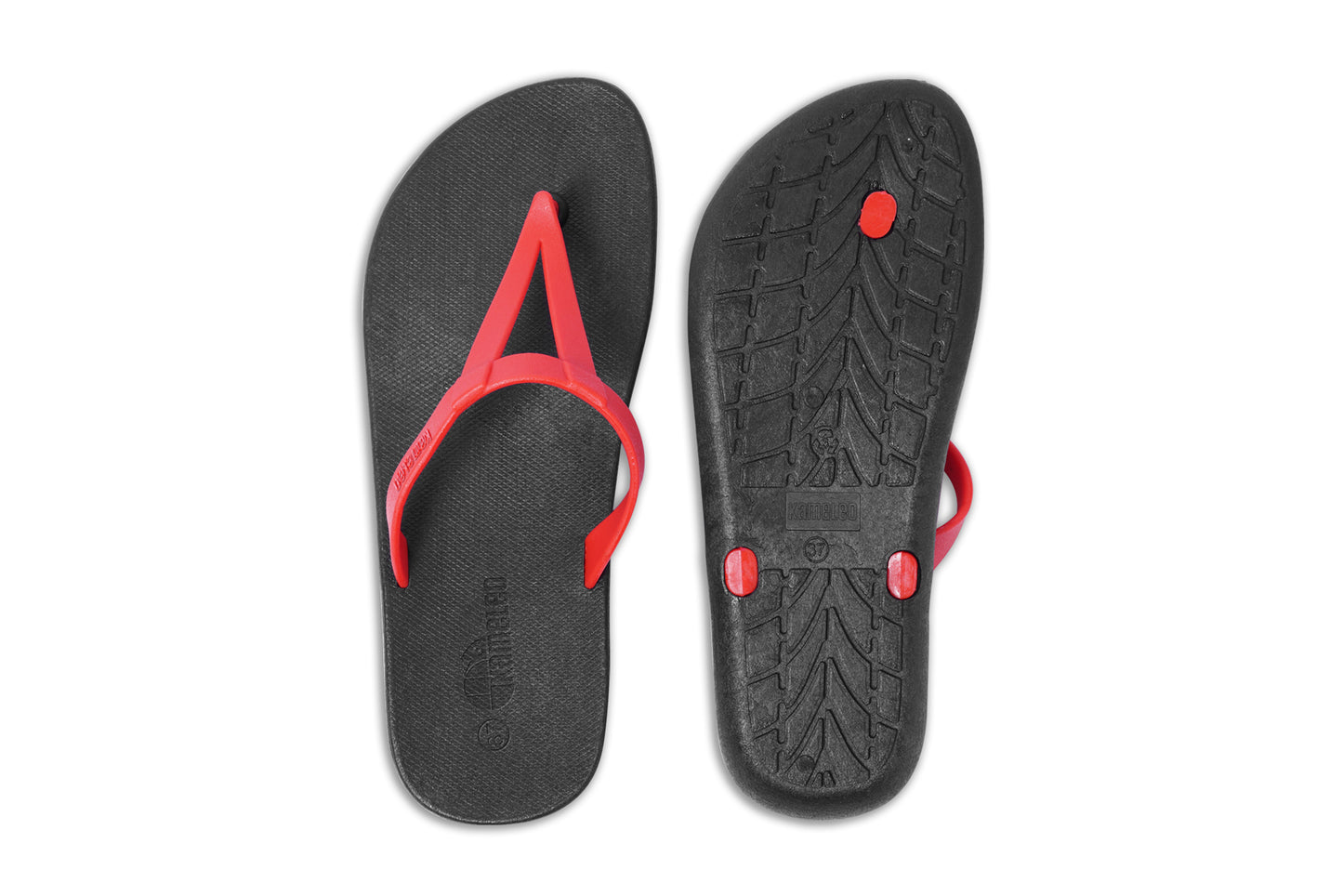 Eiffel Black Sole Red Strap