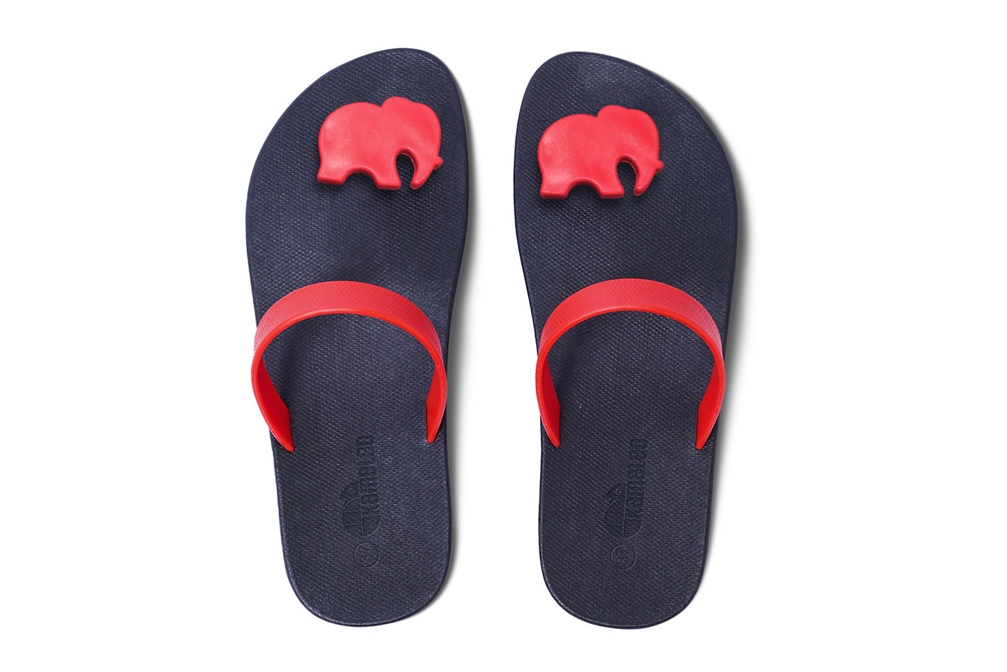 Poppi Ellie Black Sole Red Strap