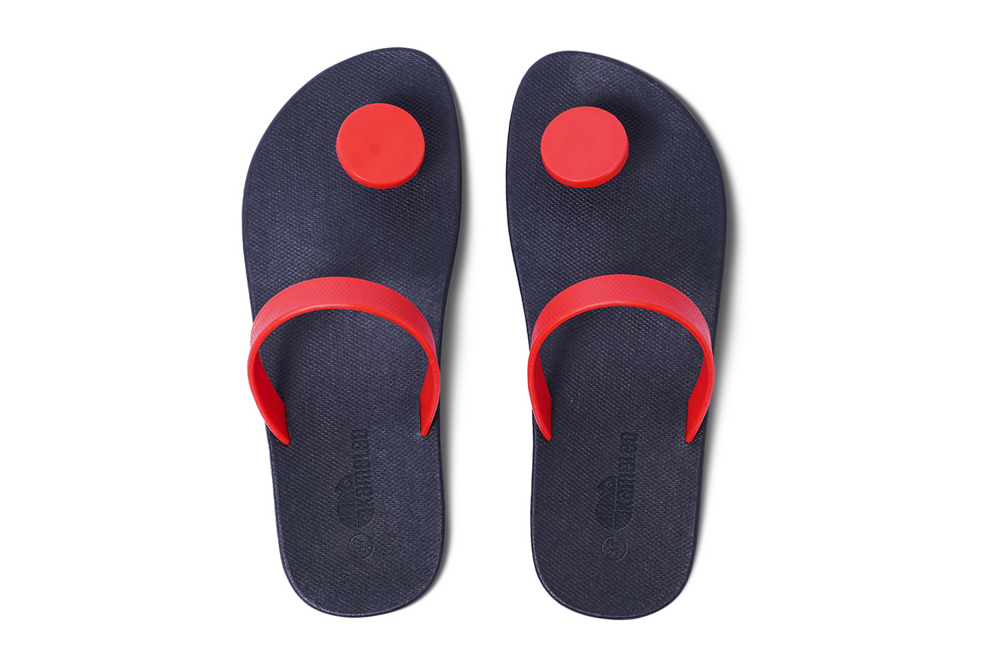Poppi Dot Black Sole Red Strap