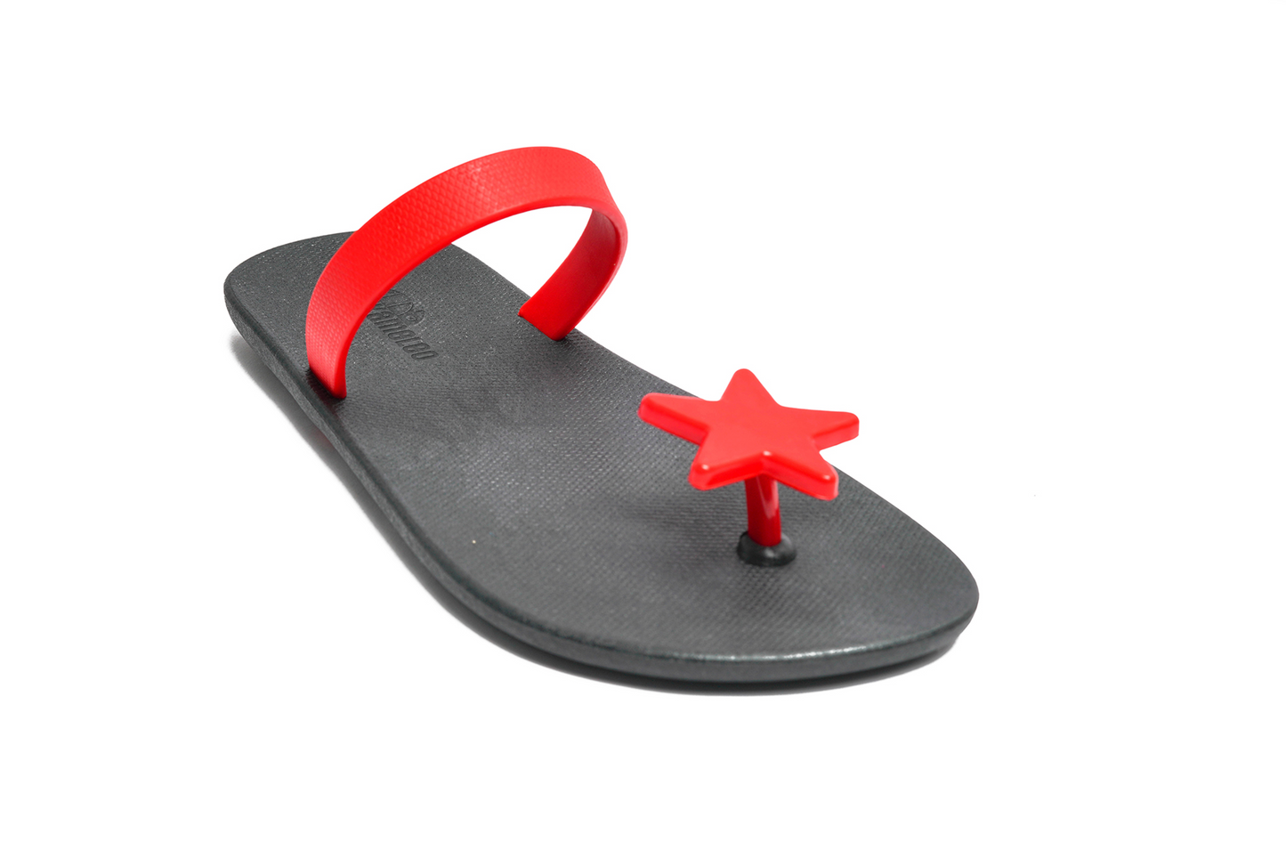 Poppi Star Black Sole Red Strap