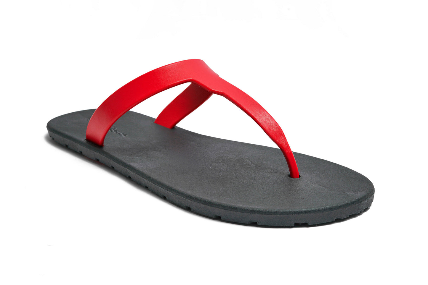 Thongs Black Sole Red Strap