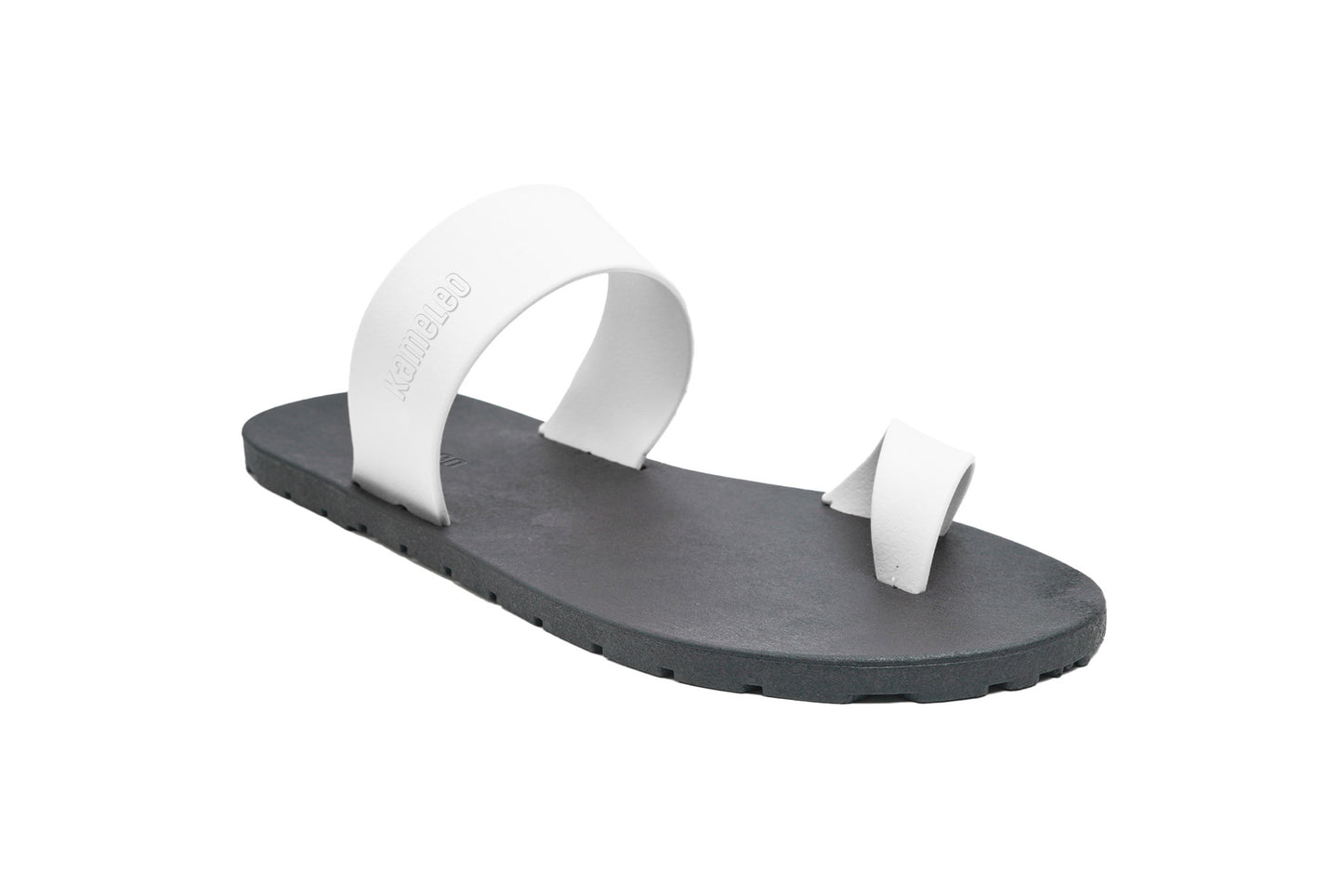 Pop Thumb Black Sole White Strap