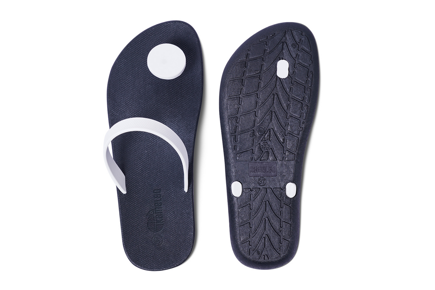Sweety Dot Black Sole White Strap