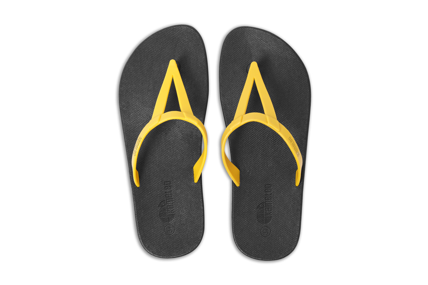 Eiffel Black Sole Yellow Strap