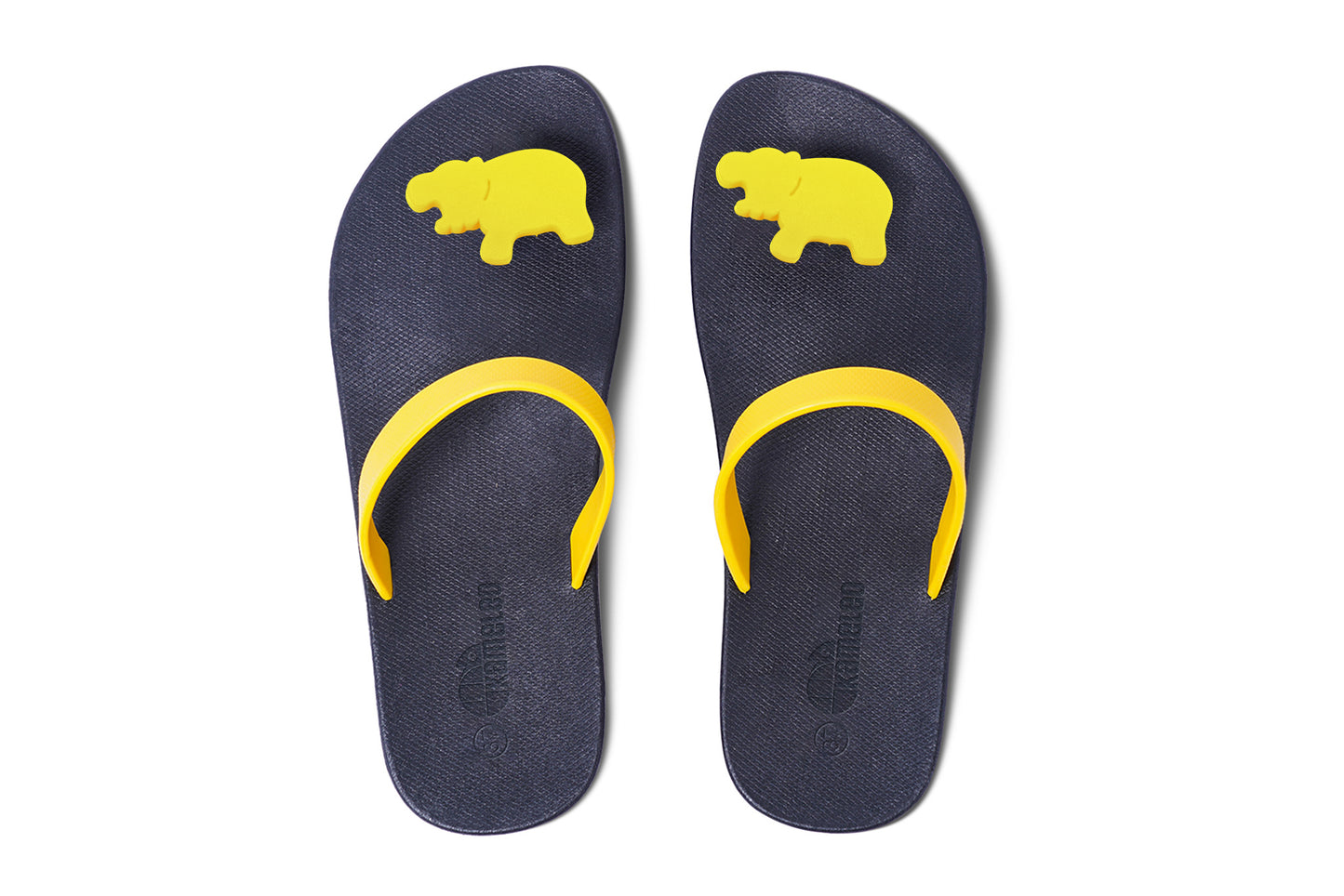 Poppi Hippo Black Sole Yellow Strap