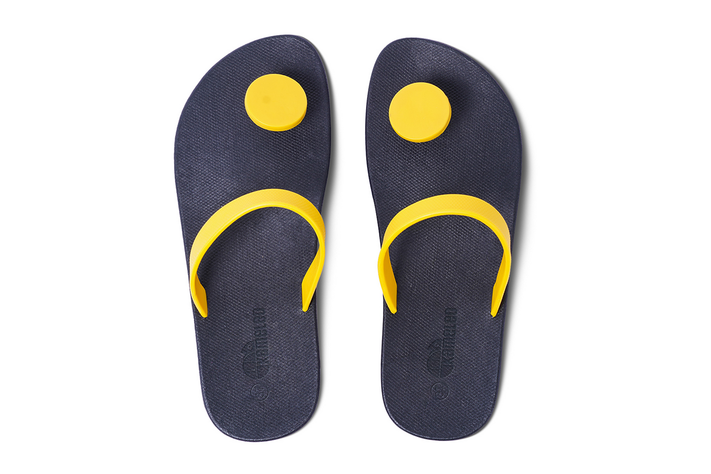 Poppi Dot Black Sole Yellow Strap
