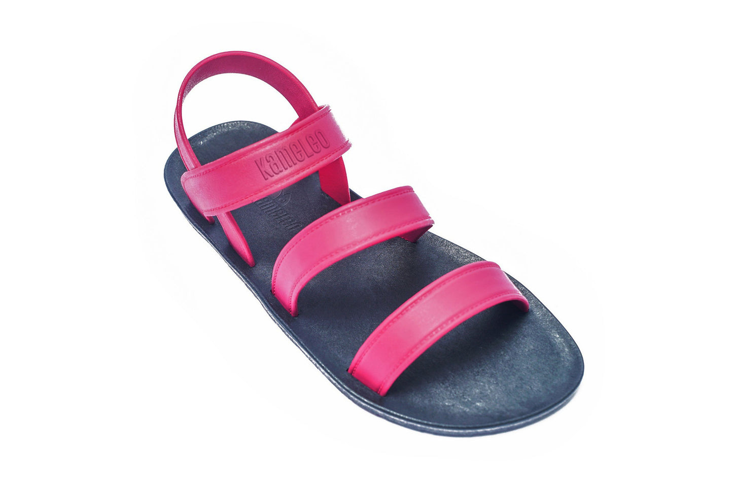 Twin Plus Kids Black Sole Pink Strap