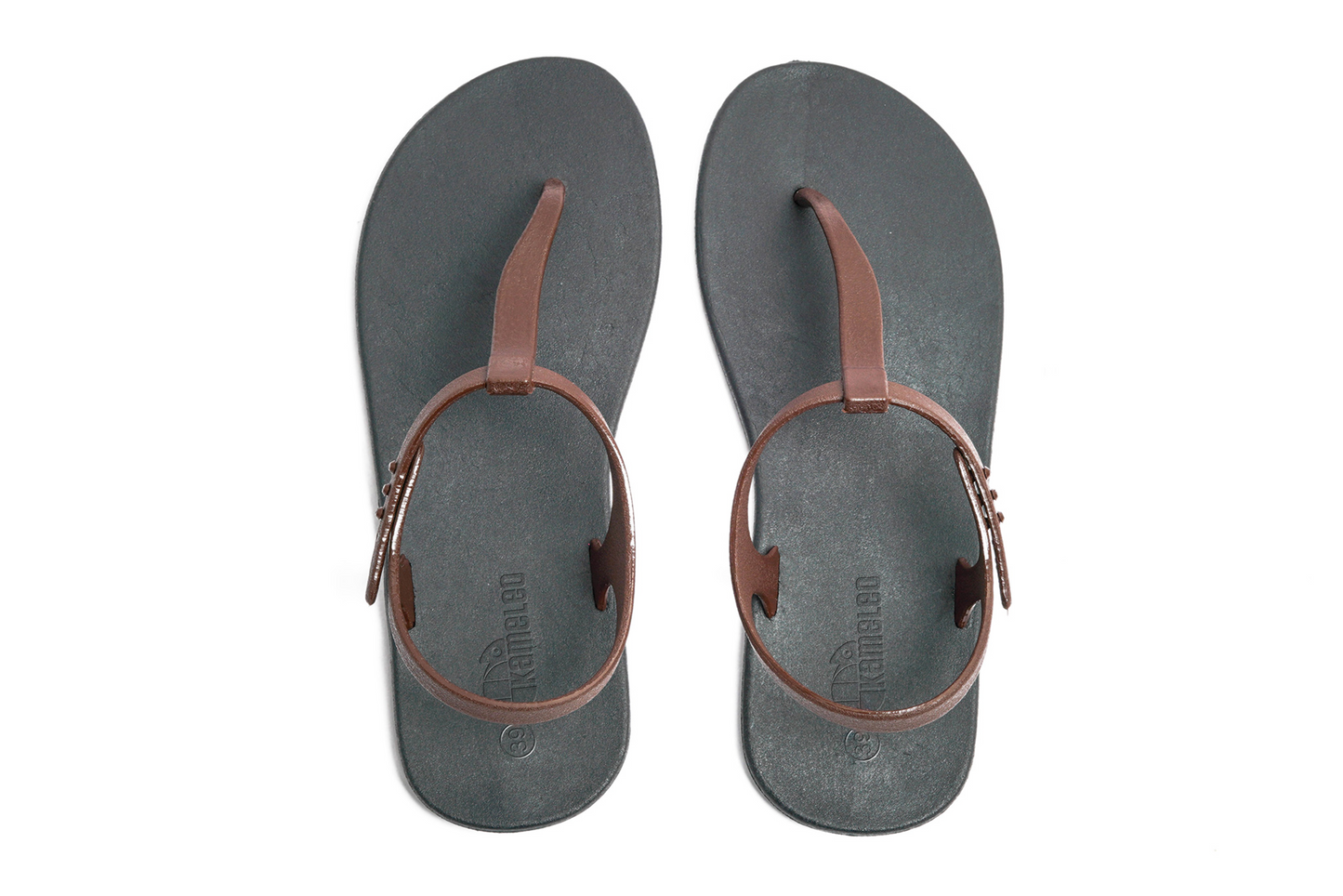 Saily Black Sole Brown Strap