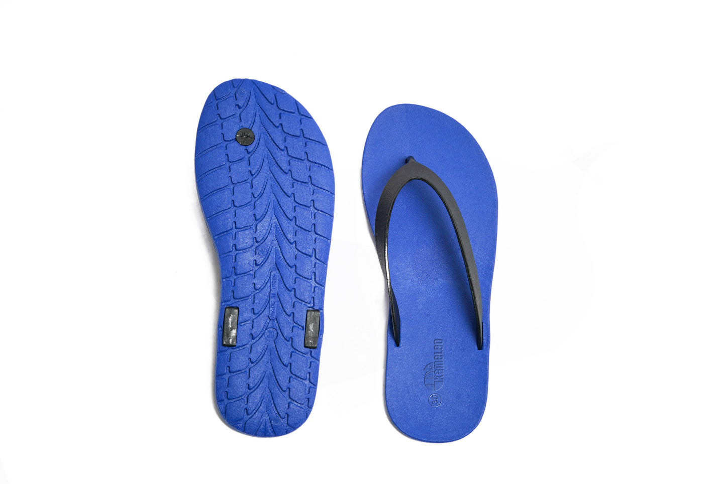 Flippy Blue Sole Black Strap