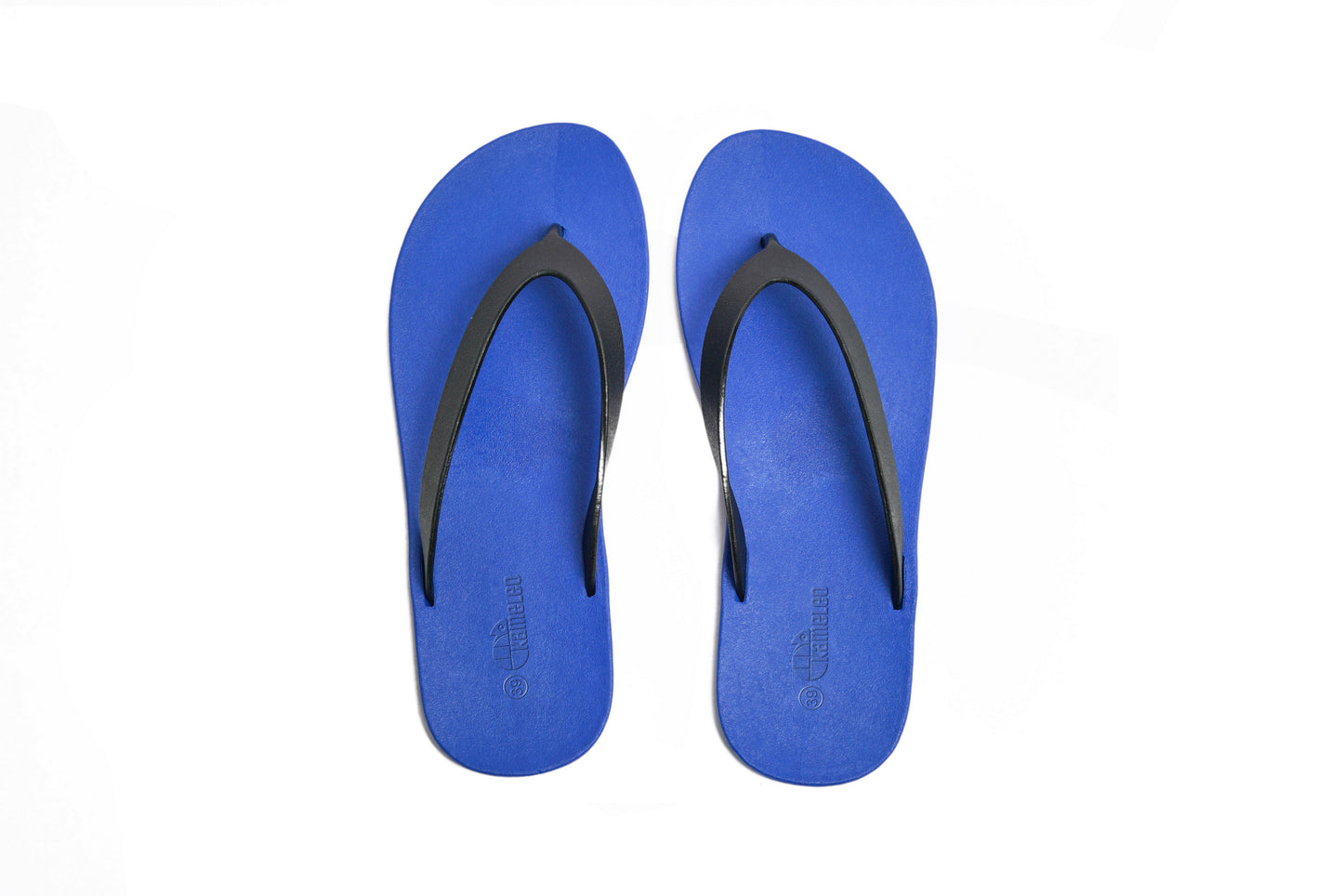 Flippy Blue Sole Black Strap