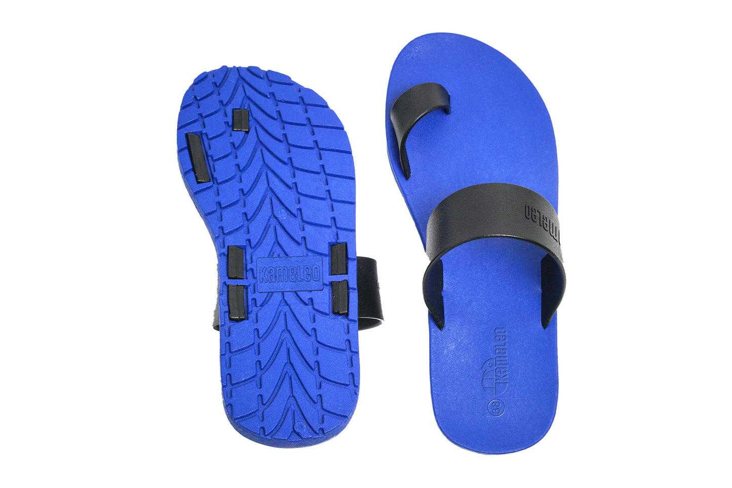 Pop Thumb Blue Sole Black Strap