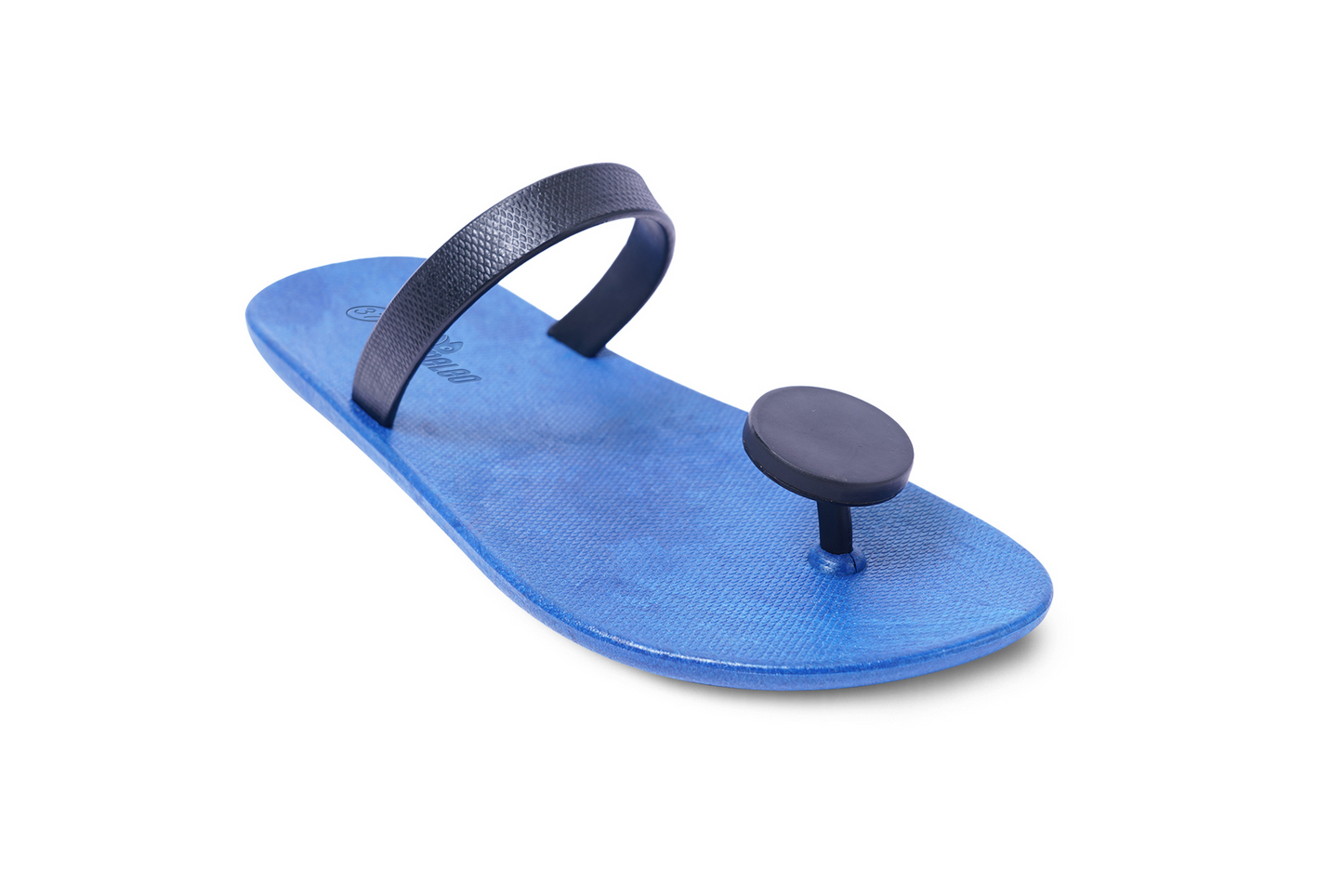 Poppi Dot Blue Sole Black Strap