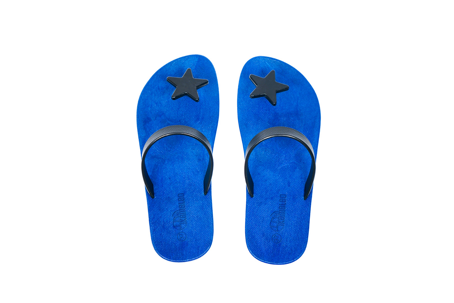 Poppi Star Blue Sole Black Strap