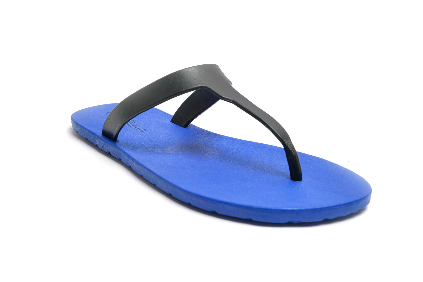 Thongs Blue Sole Black Strap