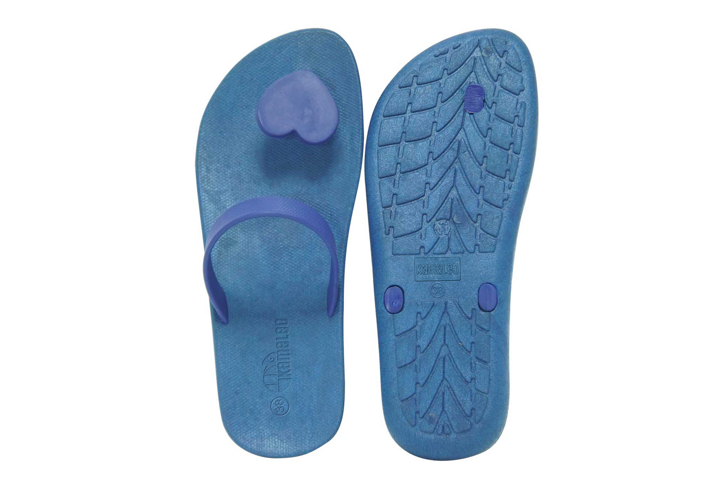 Poppi Heart Blue Sole Blue Strap