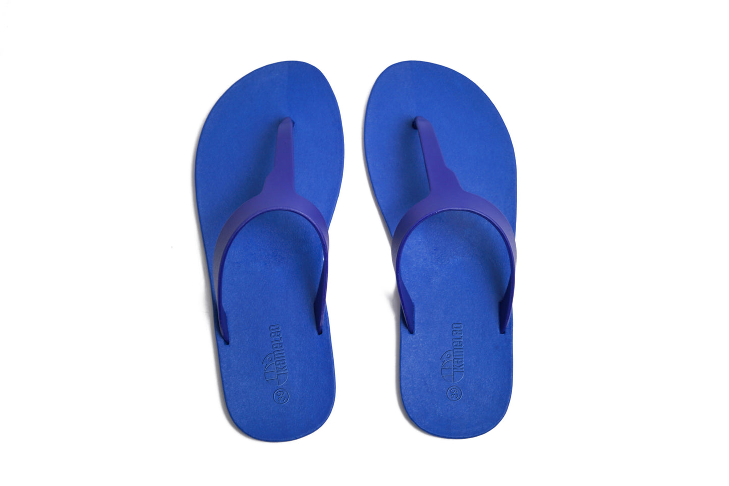 Thongs Blue Sole Blue Strap