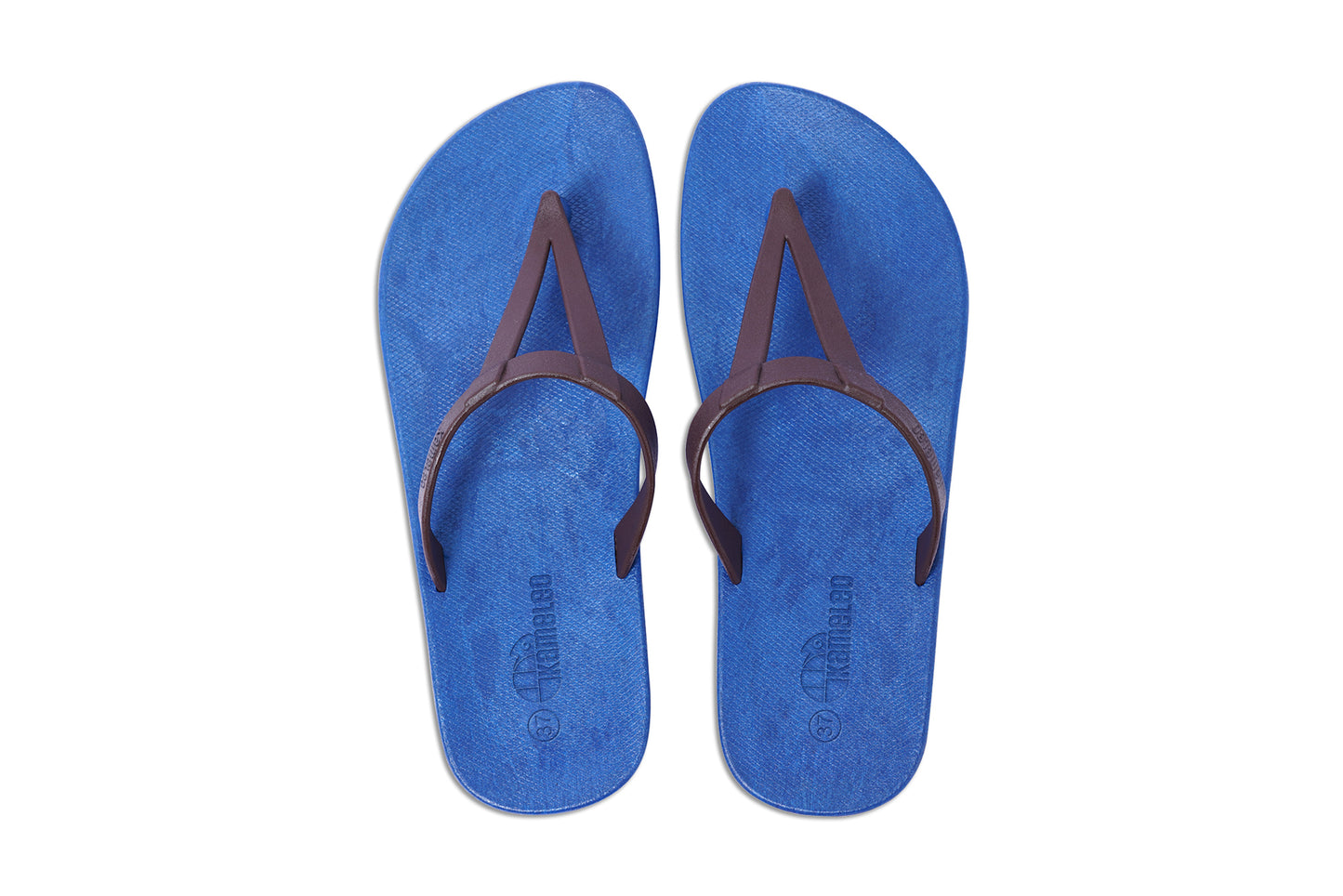 Eiffel Blue Sole Brown Strap