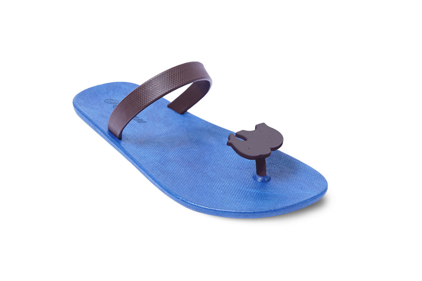 Poppi Ellie Blue Sole Brown Strap