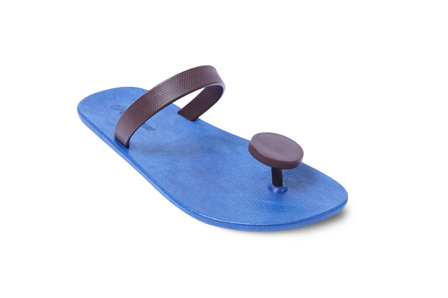 Poppi Dot Blue Sole Brown Strap