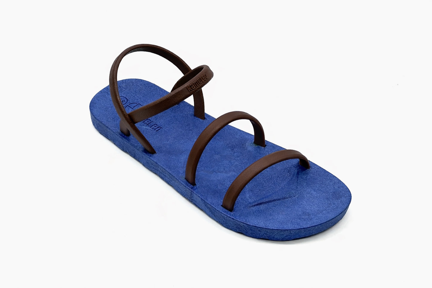 Twin Slim Blue Sole Brown Strap