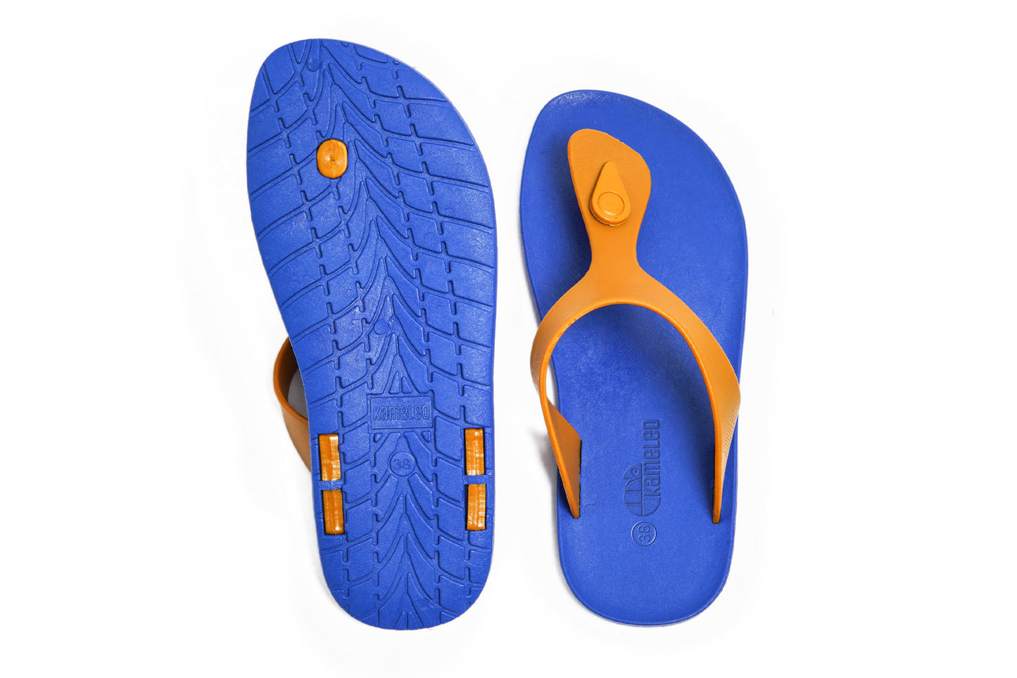 Candy Blue Sole Caramel Strap