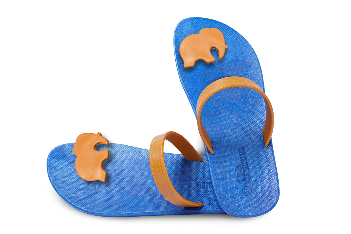 Poppi Ellie Blue Sole Caramel Strap