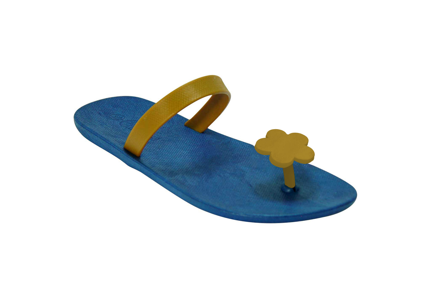 Poppi Flora Blue Sole Caramel Strap