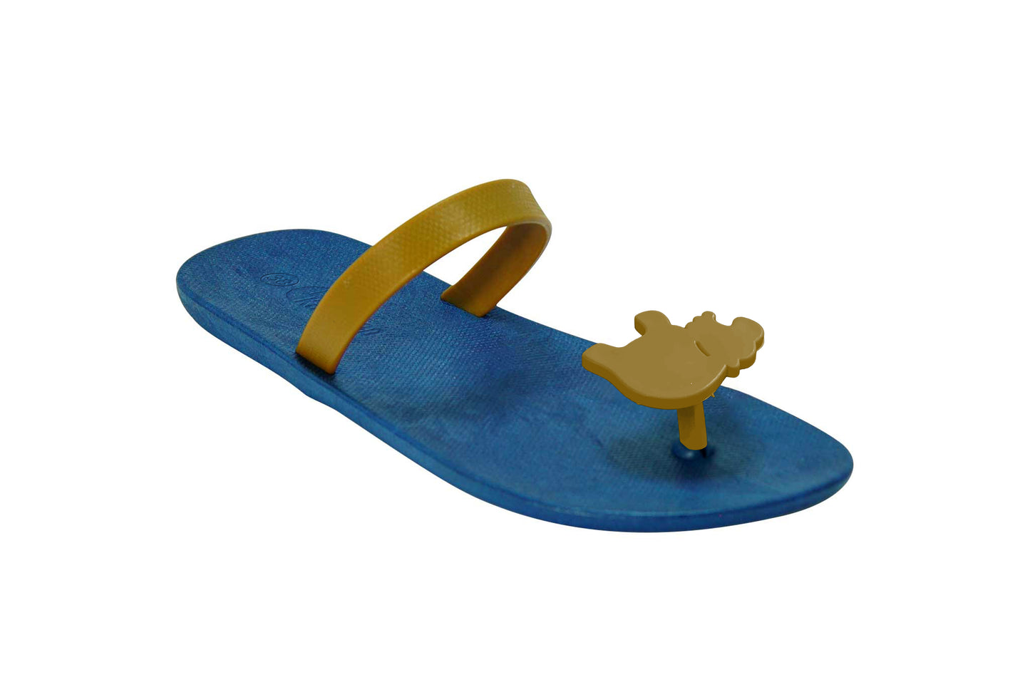 Poppi Hippo Blue Sole Caramel Strap