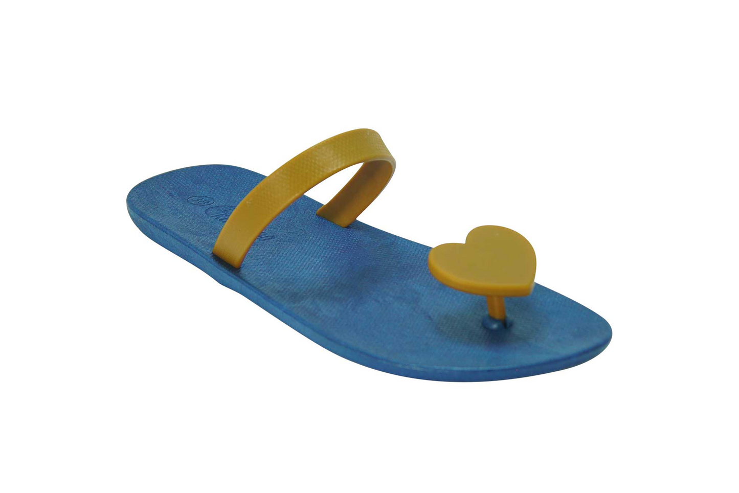 Poppi Heart Blue Sole Caramel Strap