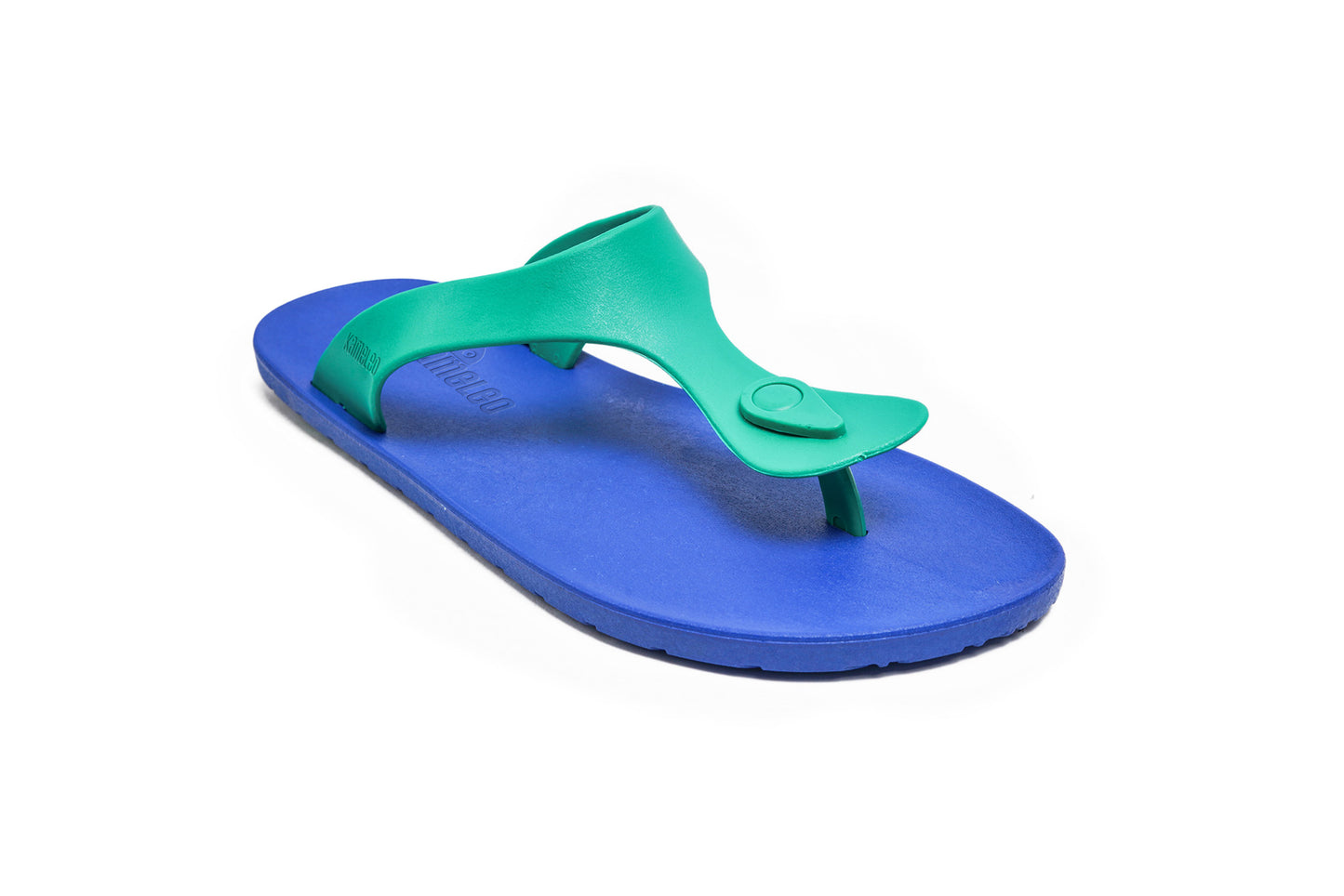 Candy Blue Sole Green Strap
