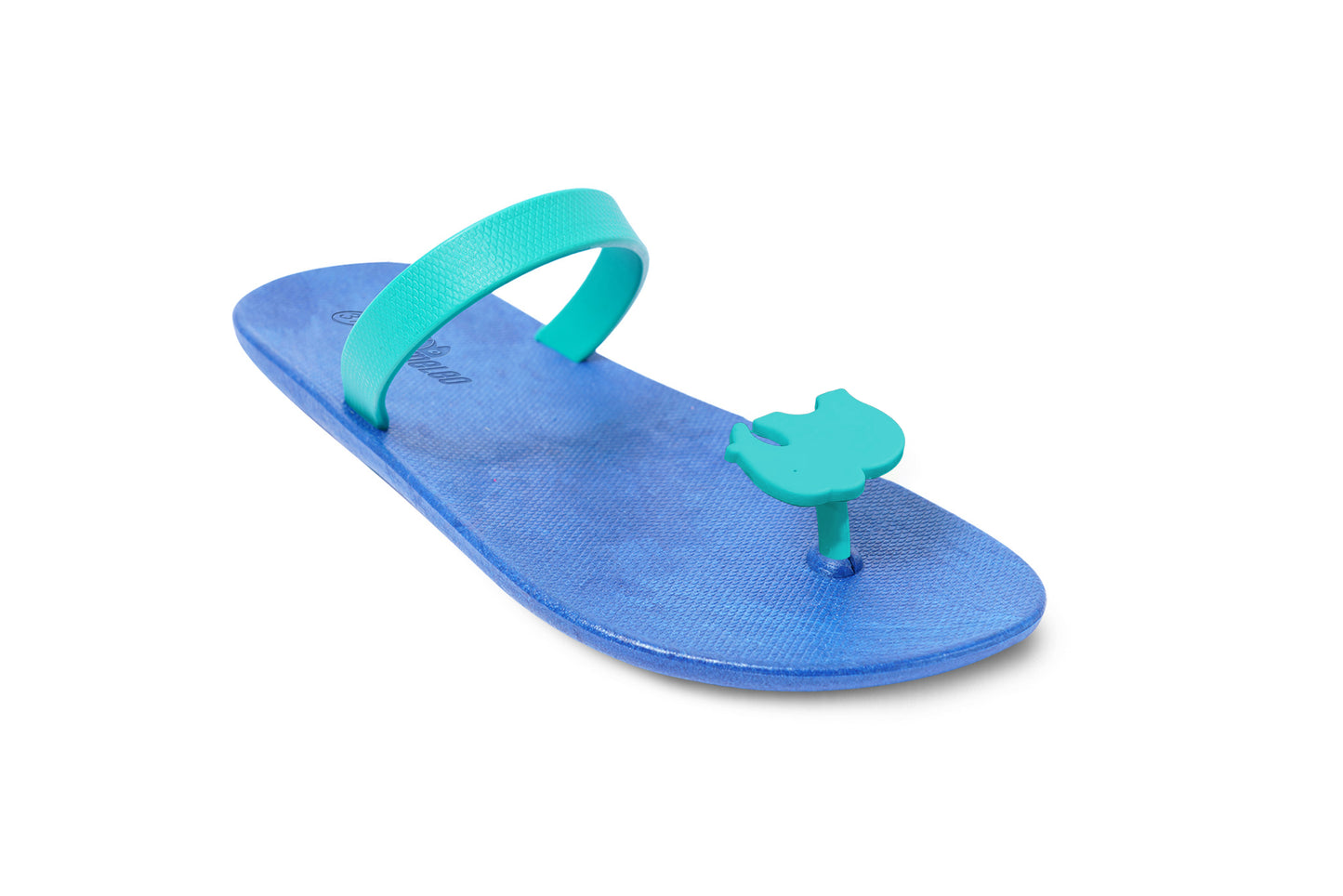 Poppi Ellie Blue Sole Green Strap