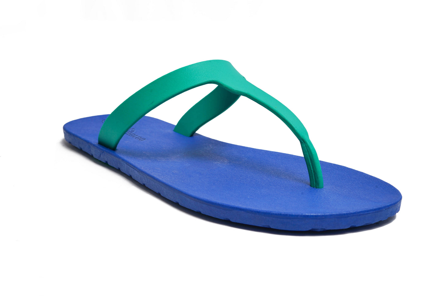 Thongs Blue Sole Green Strap