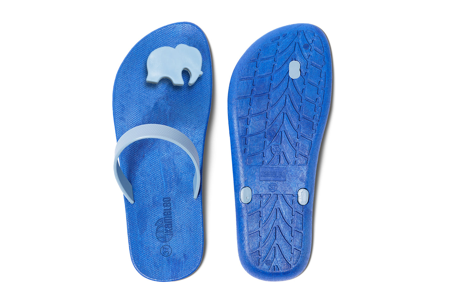 Poppi Ellie Blue Sole Grey Strap