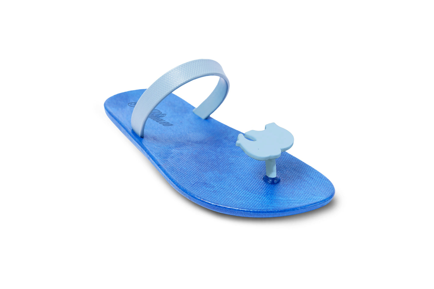 Poppi Ellie Blue Sole Grey Strap
