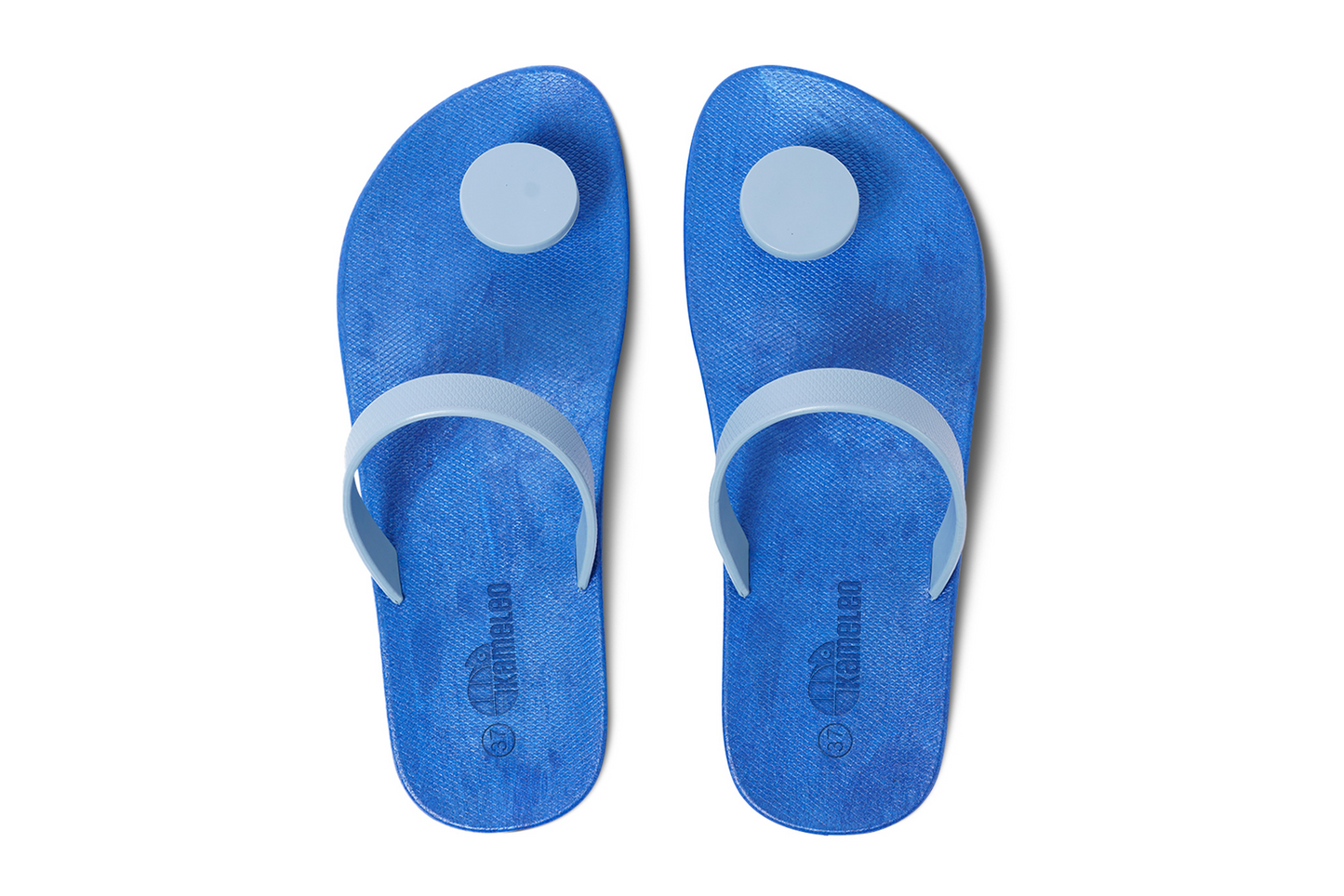 Poppi Dot Blue Sole Grey Strap