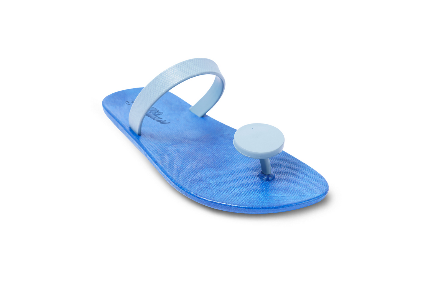 Poppi Dot Blue Sole Grey Strap