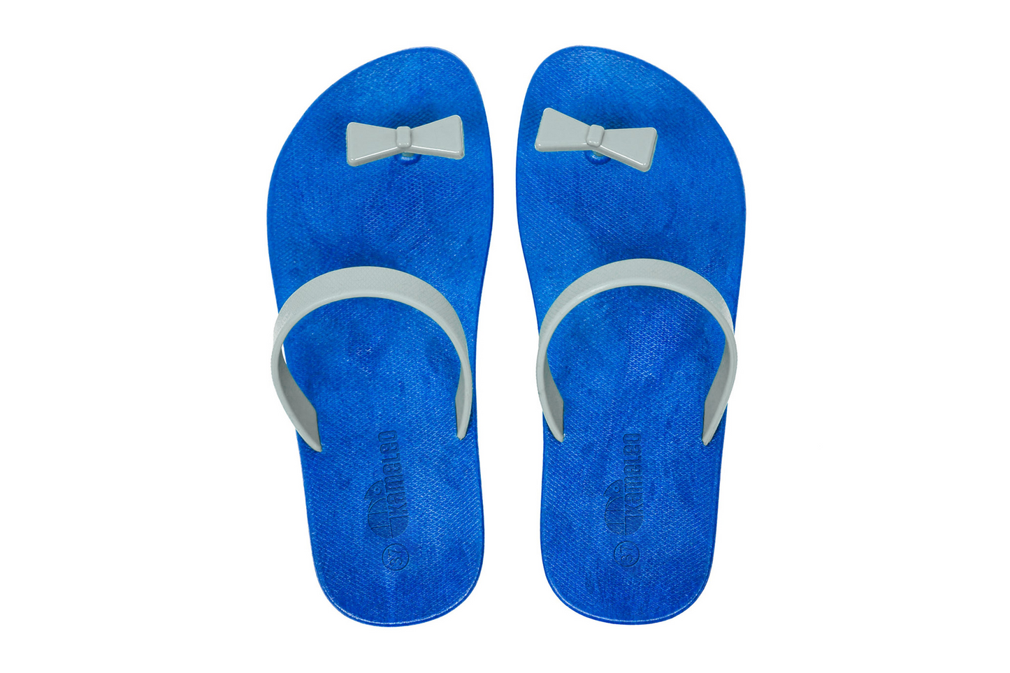 Poppi Bow Blue Sole Grey Strap