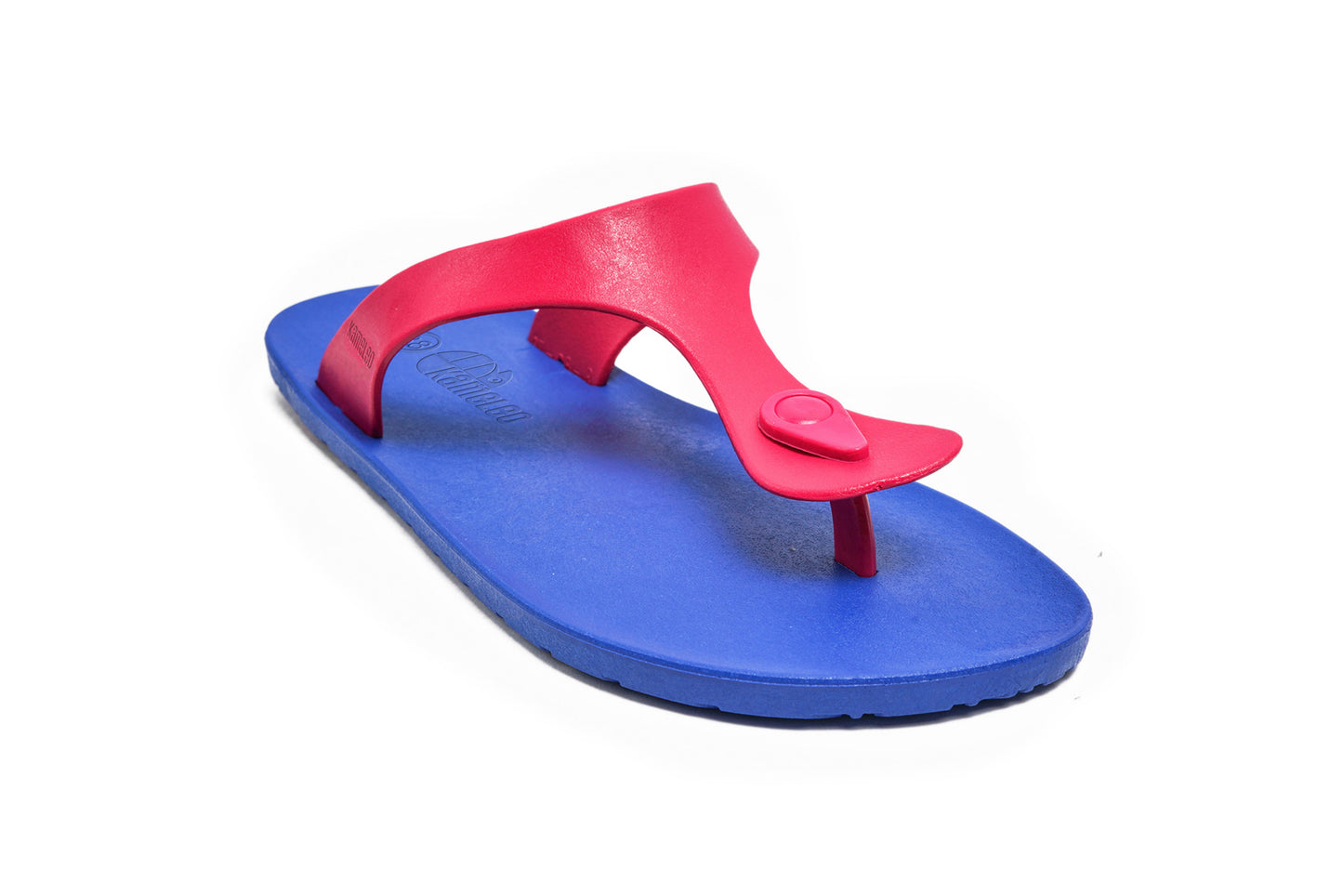 Candy Blue Sole Pink Strap