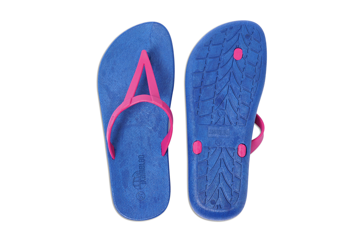 Eiffel Blue Sole Pink Strap