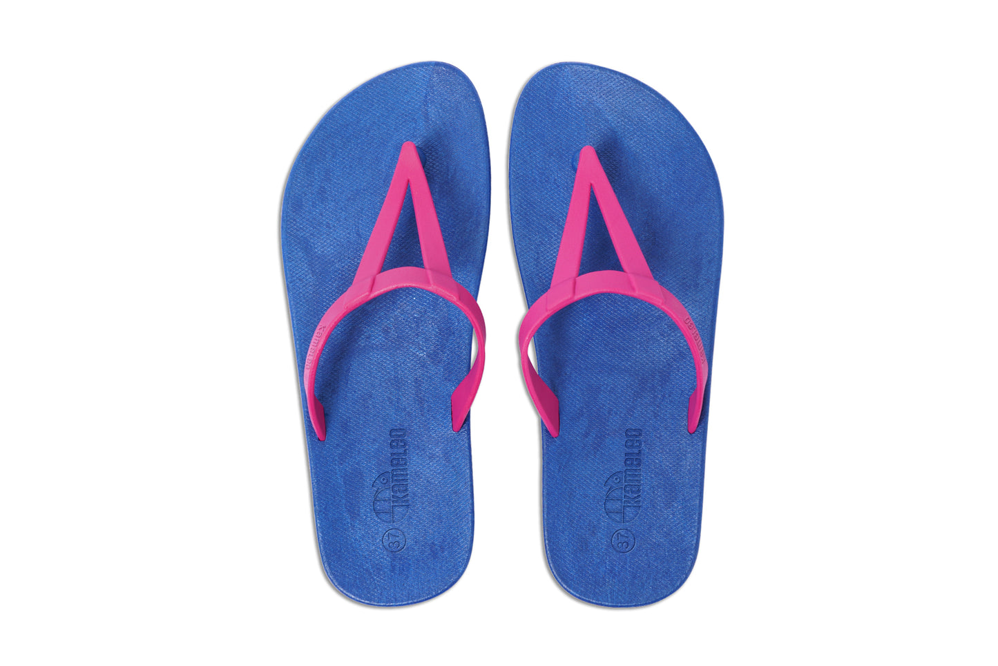 Eiffel Blue Sole Pink Strap