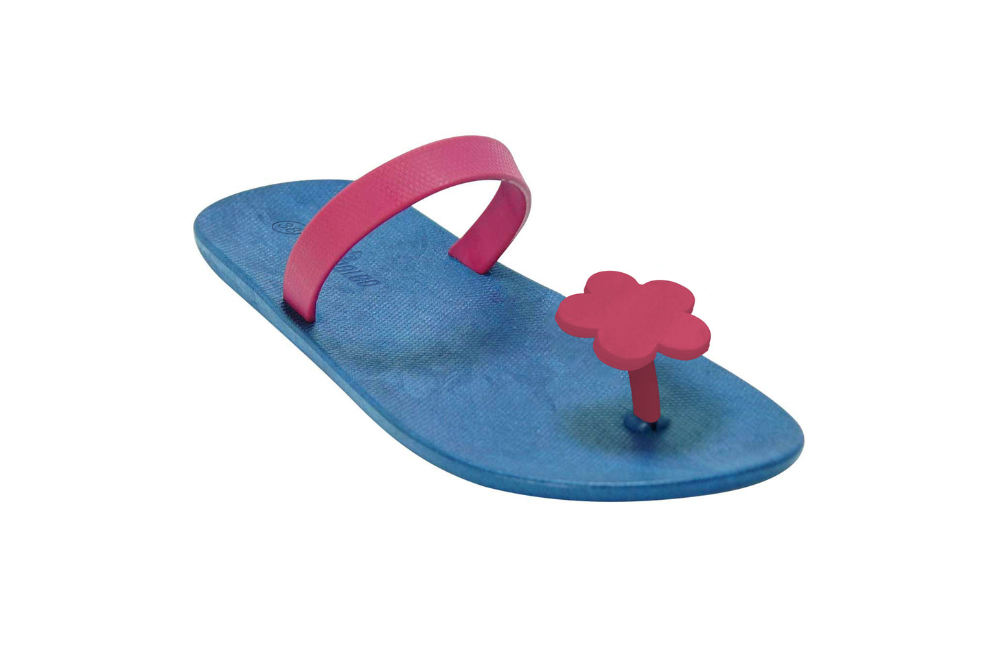Poppi Flora Blue Sole Pink Strap