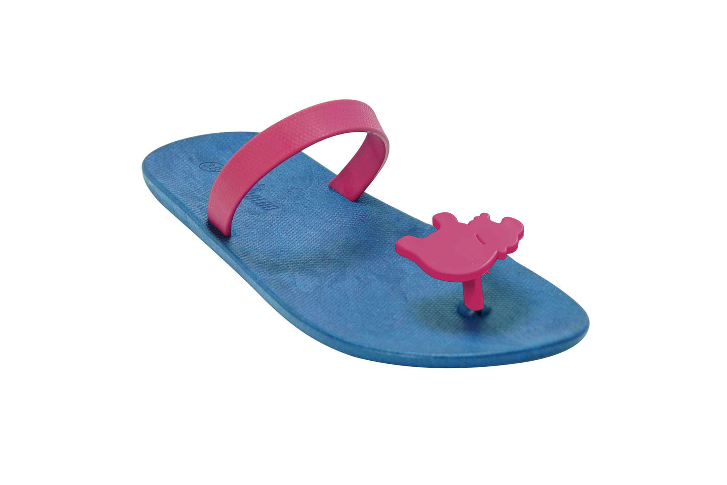 Poppi Hippo Blue Sole Pink Strap